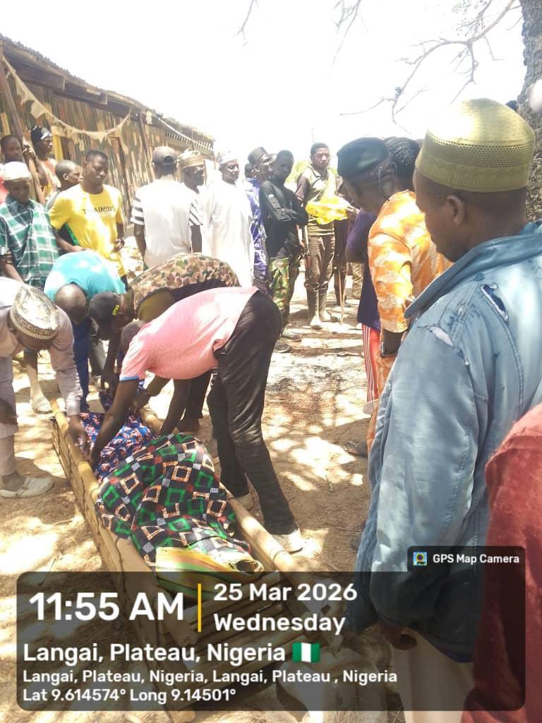 Another view of the location where the body was exhumed in Plateau State.