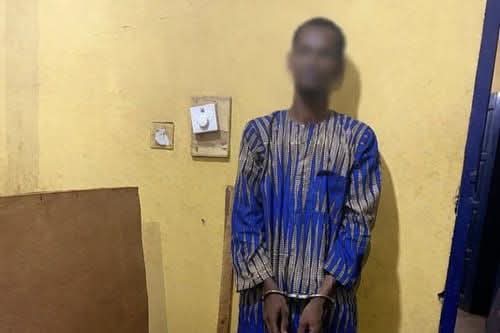 Scene of an incident involving an arrested robber who died after jumping from a moving police vehicle.