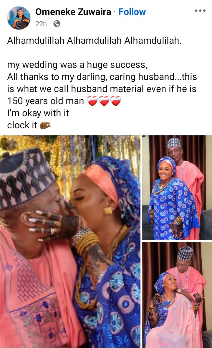 Newly married Nigerian couple posing for a wedding photo.