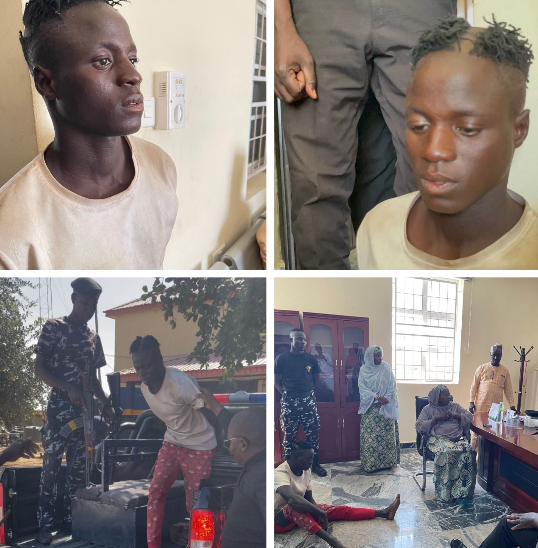 Courtroom scene or symbolic image related to justice