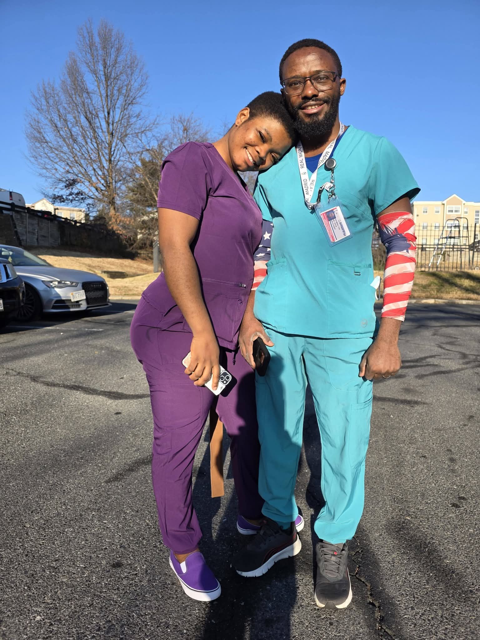 Don Dieudonne with his children