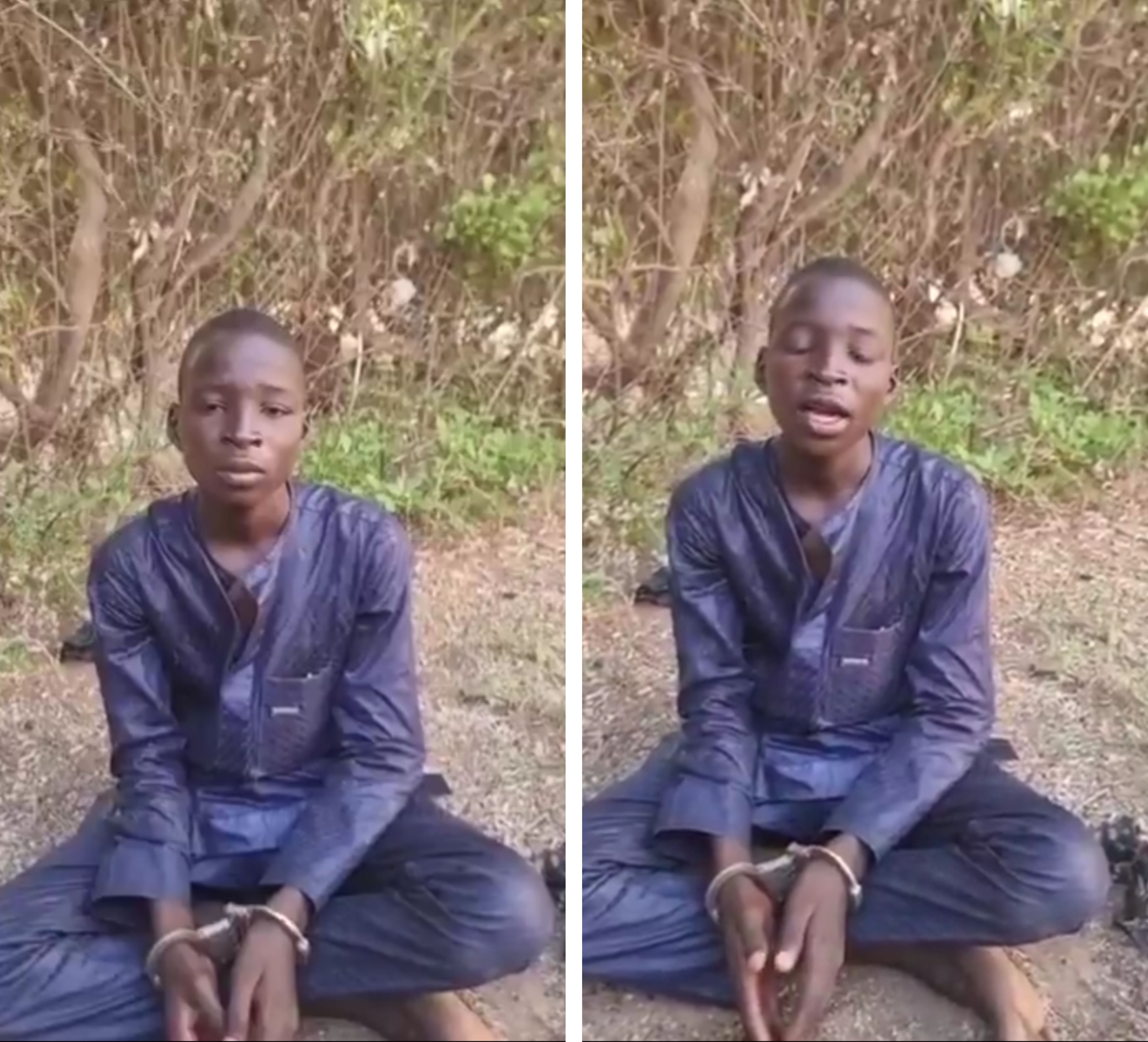 Suspected teenage ISWAP logistics courier apprehended by troops in Borno.