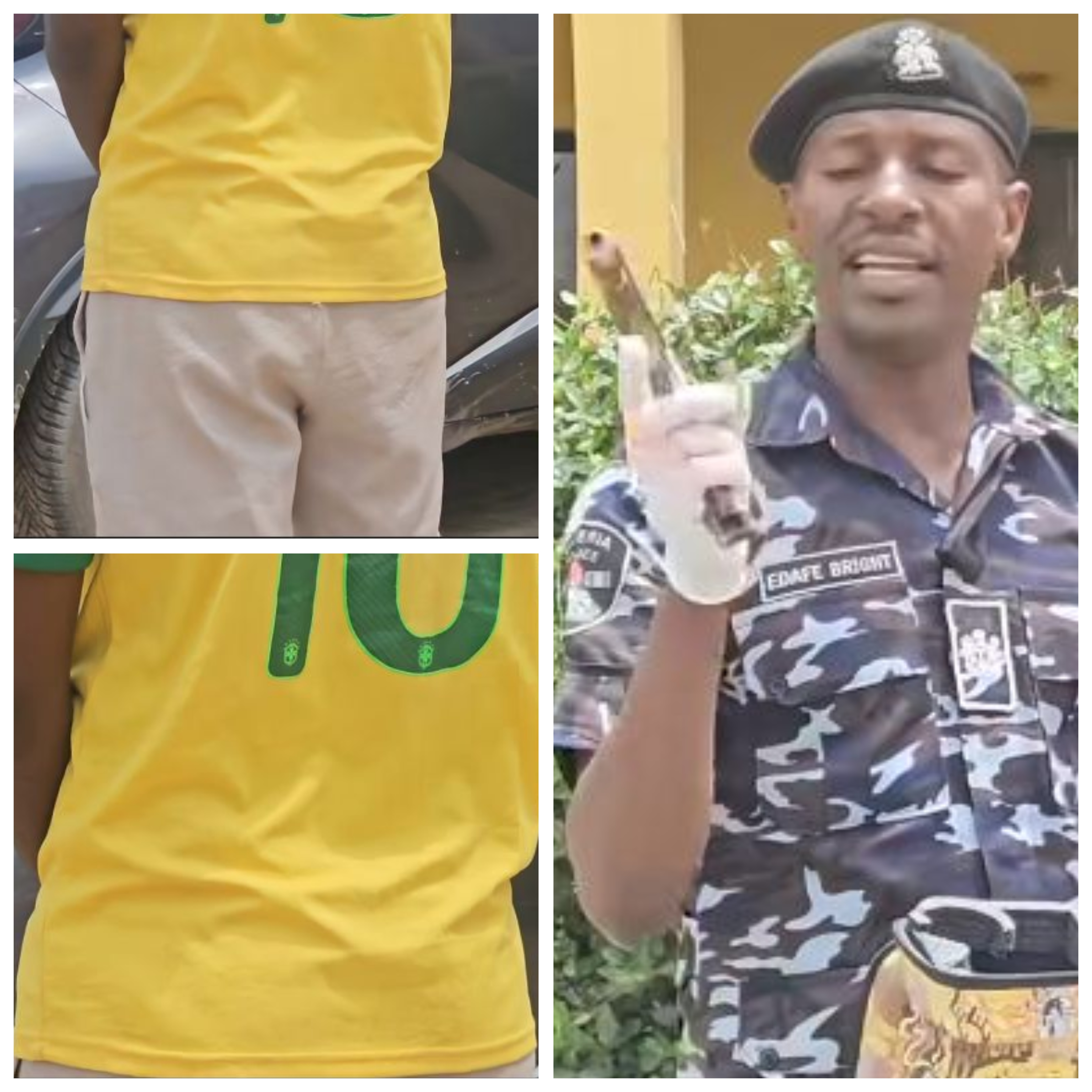 Suspect Igbunu Evans arrested for illegal firearm possession.