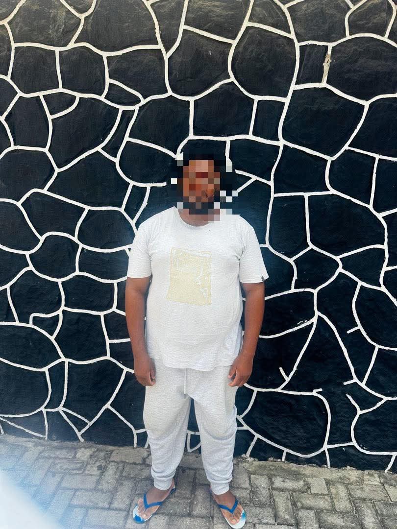 Picture of the arrested Cameroonian businessman, Bekono Marc Eric