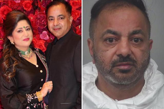 Scene of the incident where an Indian man allegedly killed four family members