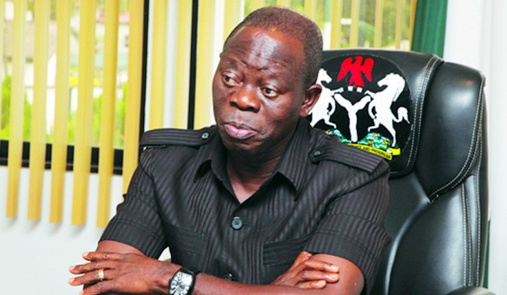 Adams Oshiomhole speaking about electoral fraud