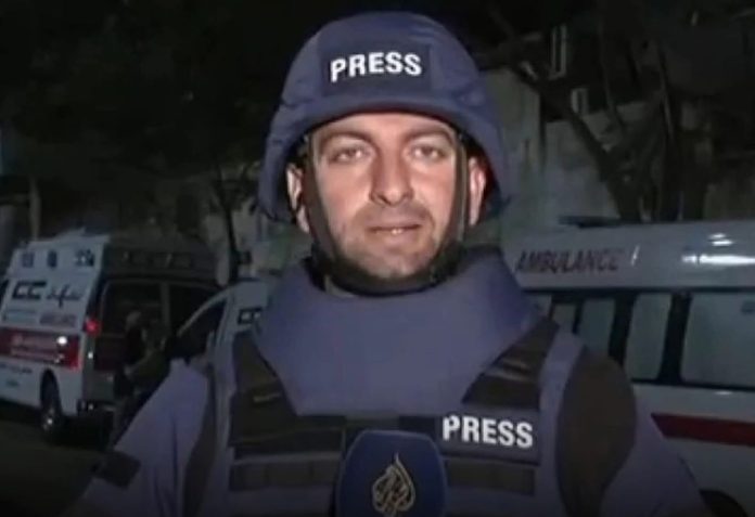 Image of an Al Jazeera reporter.