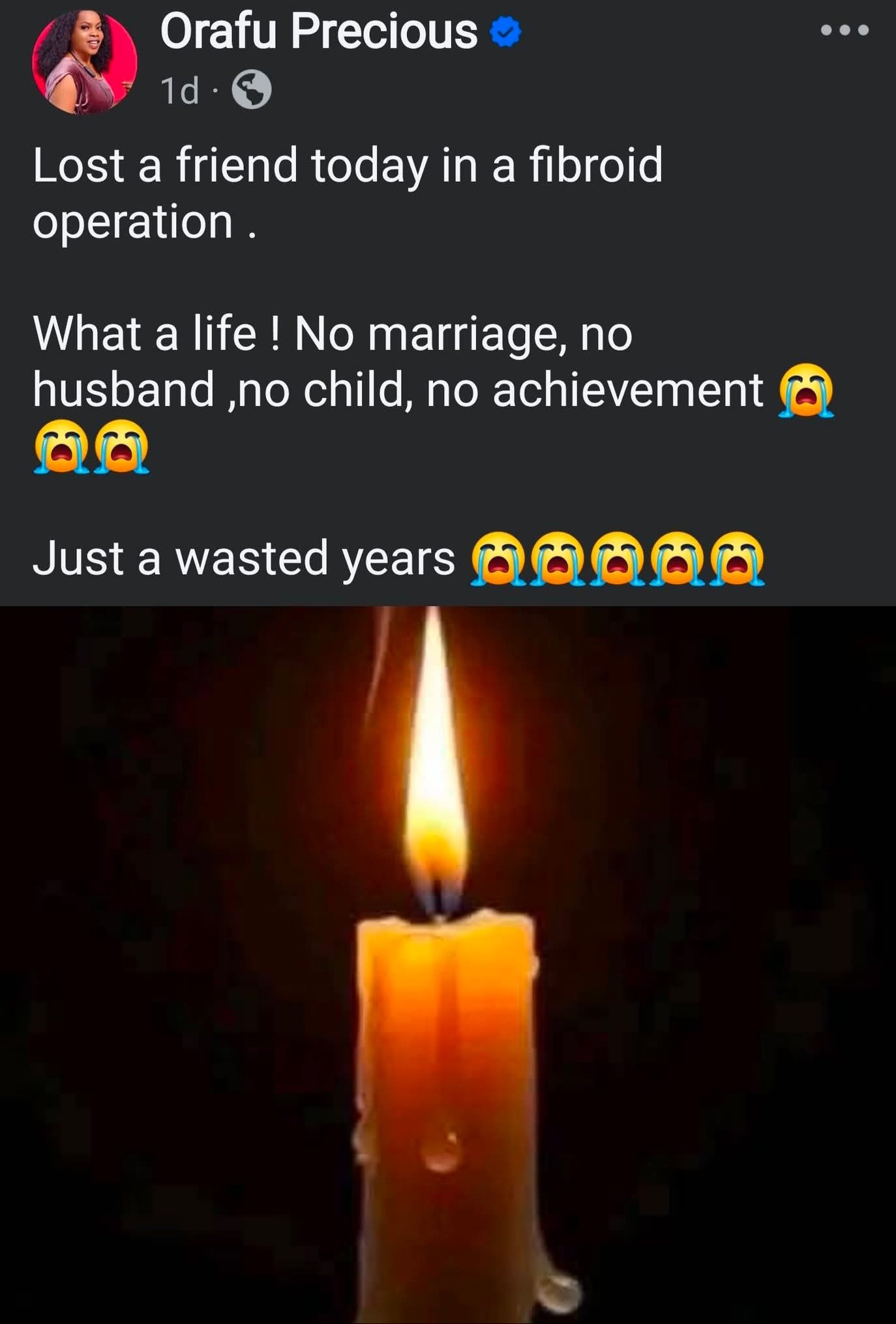 Woman criticized for insensitive Facebook post about friend's death