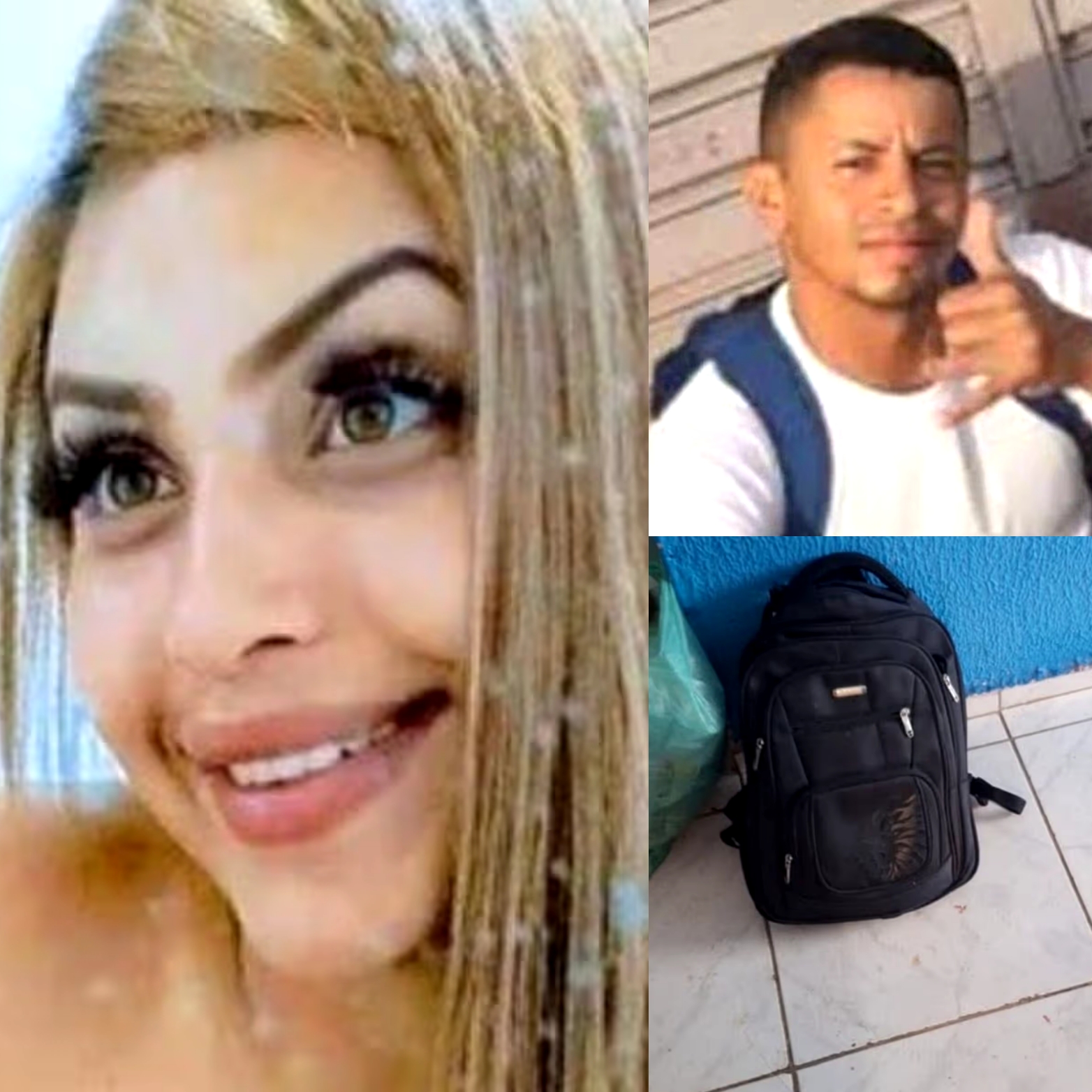 Police investigate the scene of the incident involving Paula Ellen Neves da Silva.