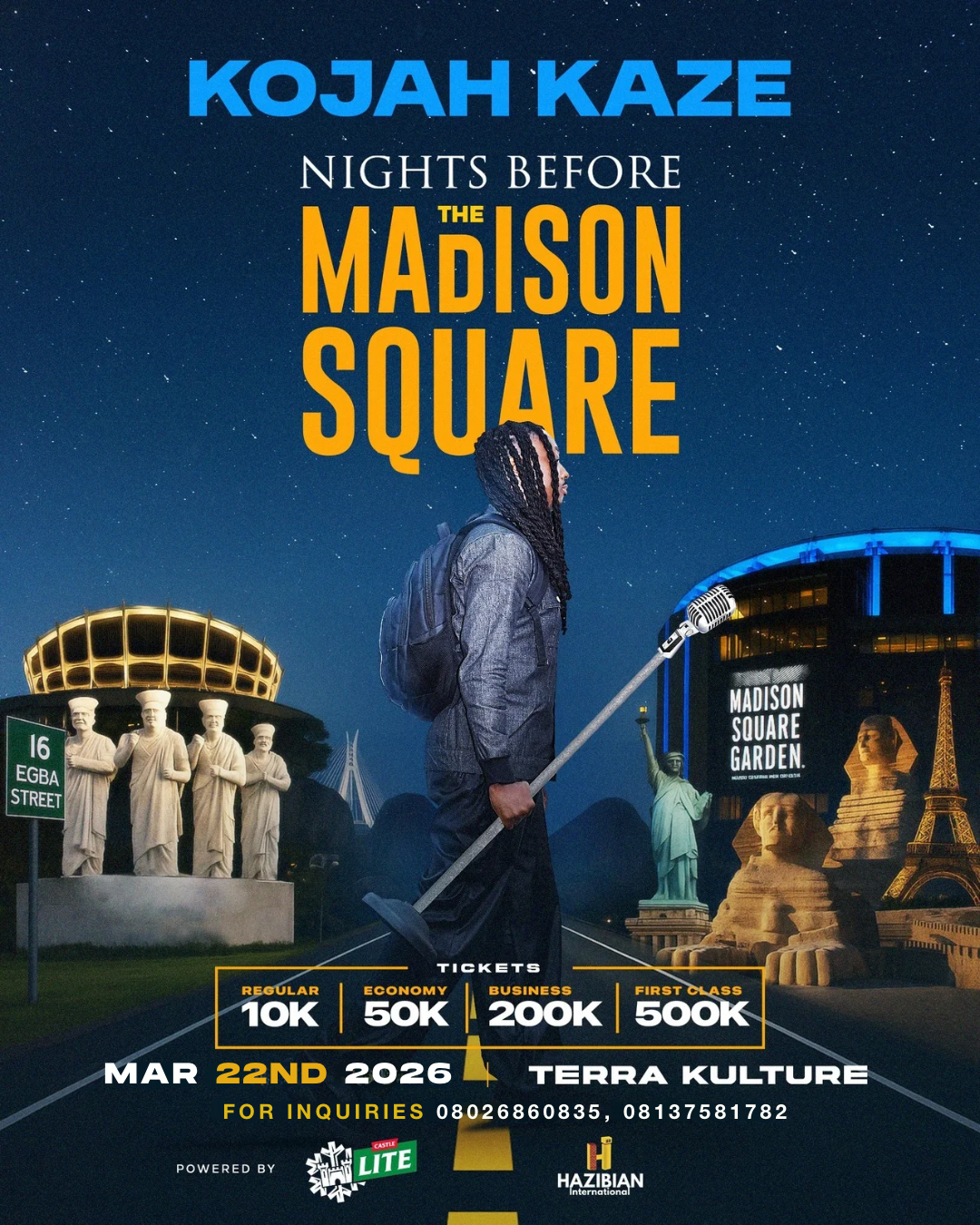 Kojah Kaze announces his upcoming comedy special 'Nights Before The Madison Square' at Terra Kulture