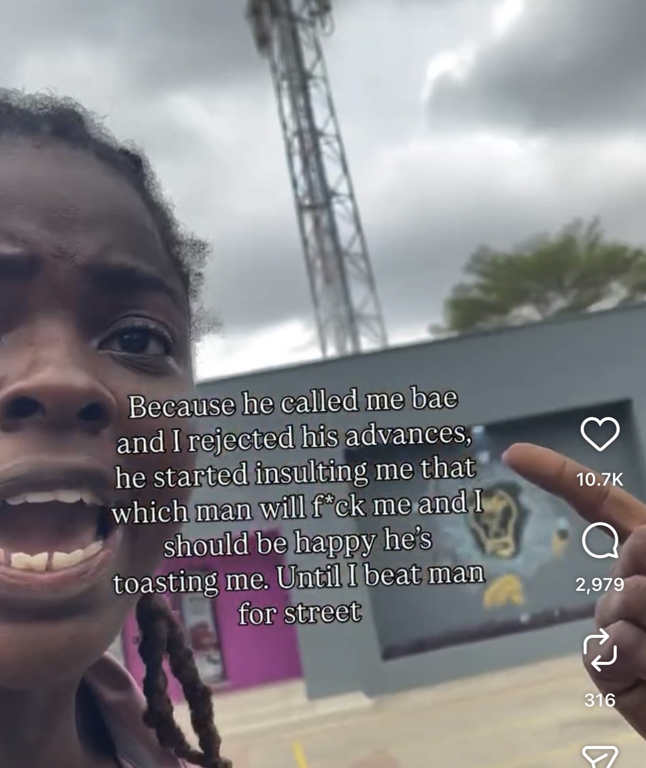 Mariam confronts the man who commented on her body after rejecting his advances.