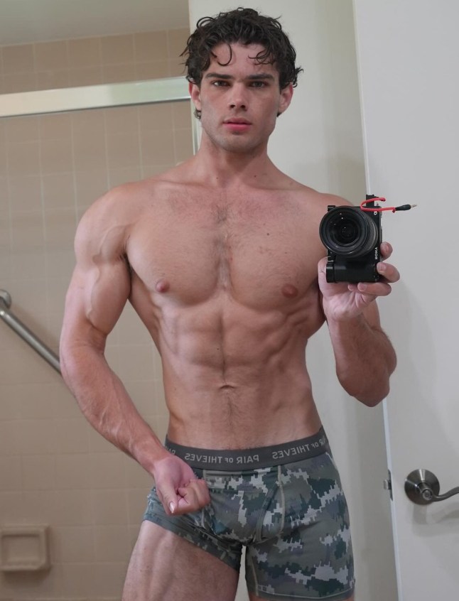 Braden Eric Peters, known as Clavicular, pictured during a previous stream.