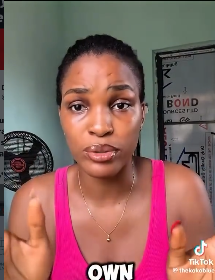A screenshot of the video where the Nigerian woman describes her harassment incident.