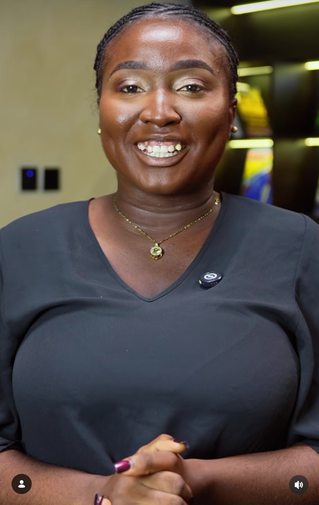 Ella receiving her transport allowance and salary raise.