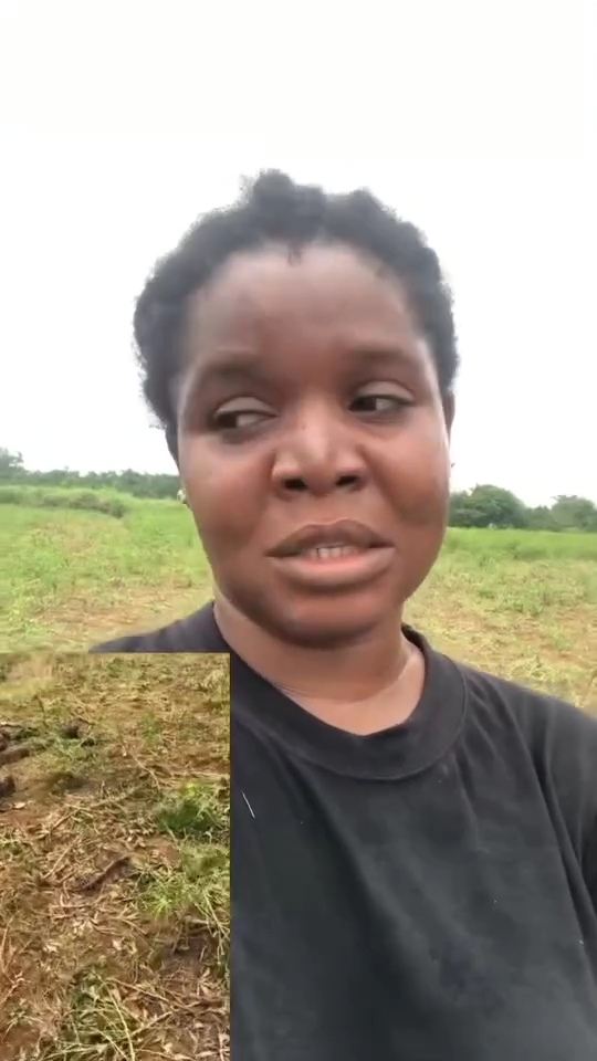 Bayelsa farmer Enibo Albert showcasing the destruction on her farmland caused by herders.
