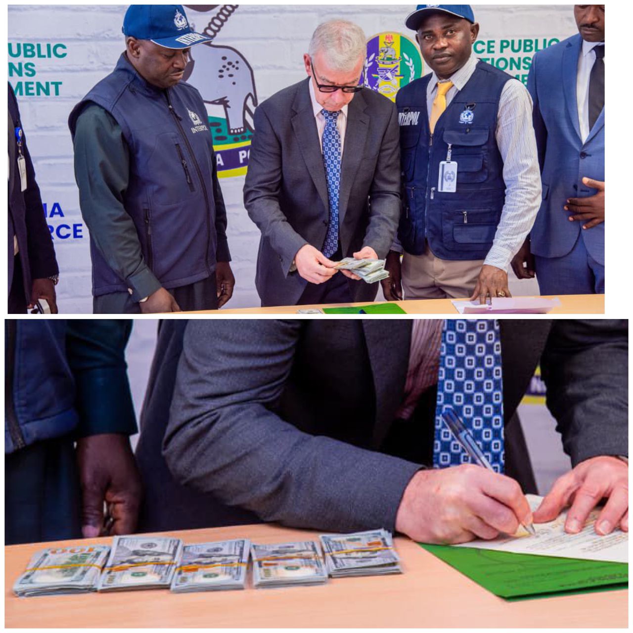 Image related to the Nigeria Police Force's successful repatriation of funds