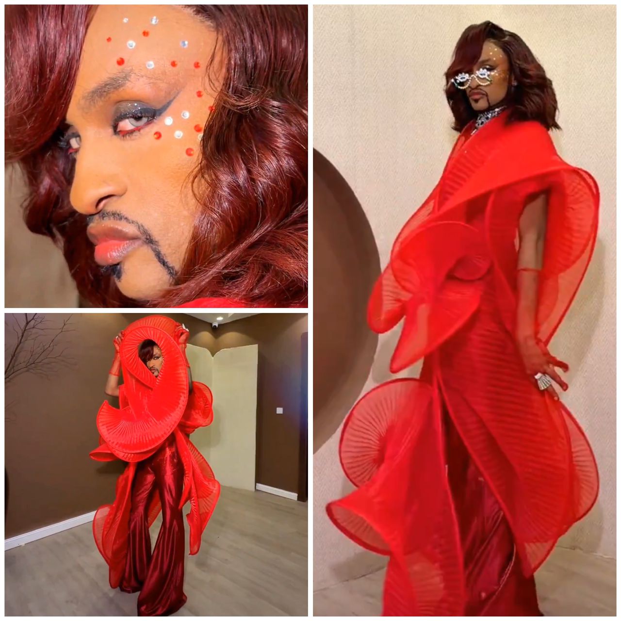 Media personality Denrele Edun in a stylish outfit.