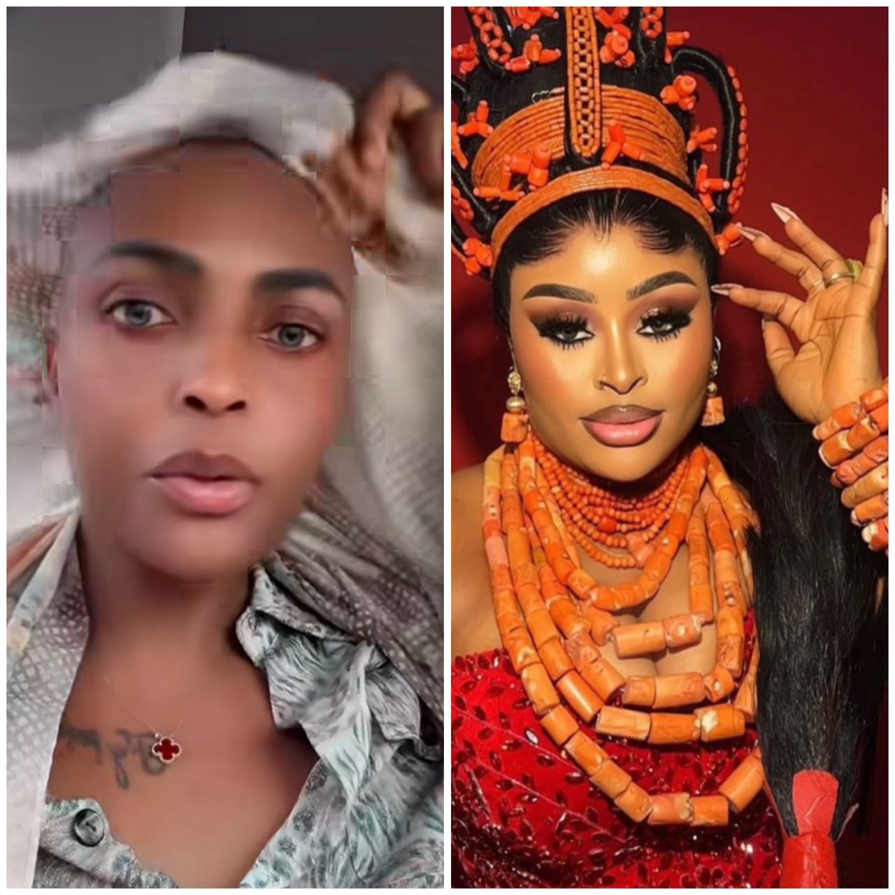 Actress Sarah Martins taunting Blessing CEO on social media