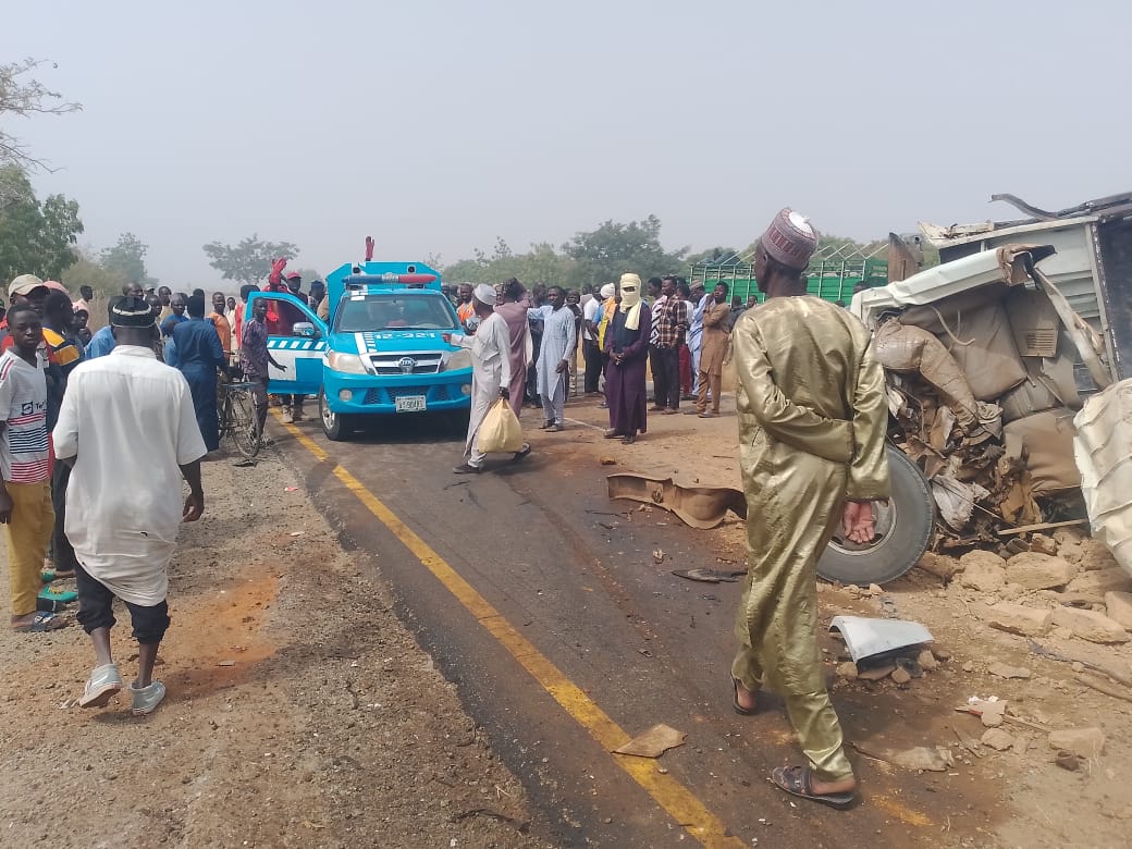 Scene of the tragic road accident in Yobe