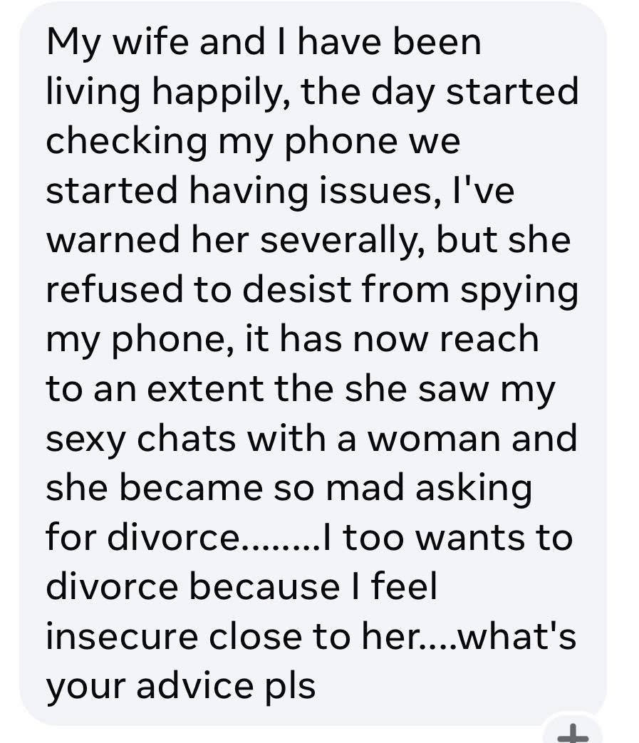 Discussion on jealousy and marriage