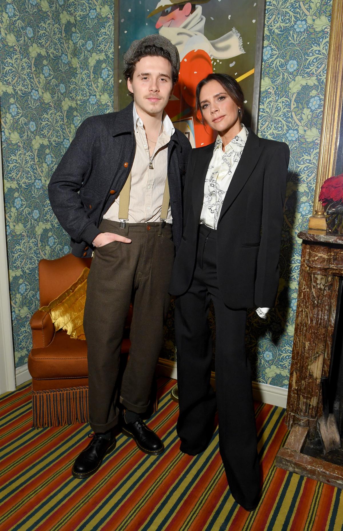 Victoria Beckham and Brooklyn Beckham at a previous event