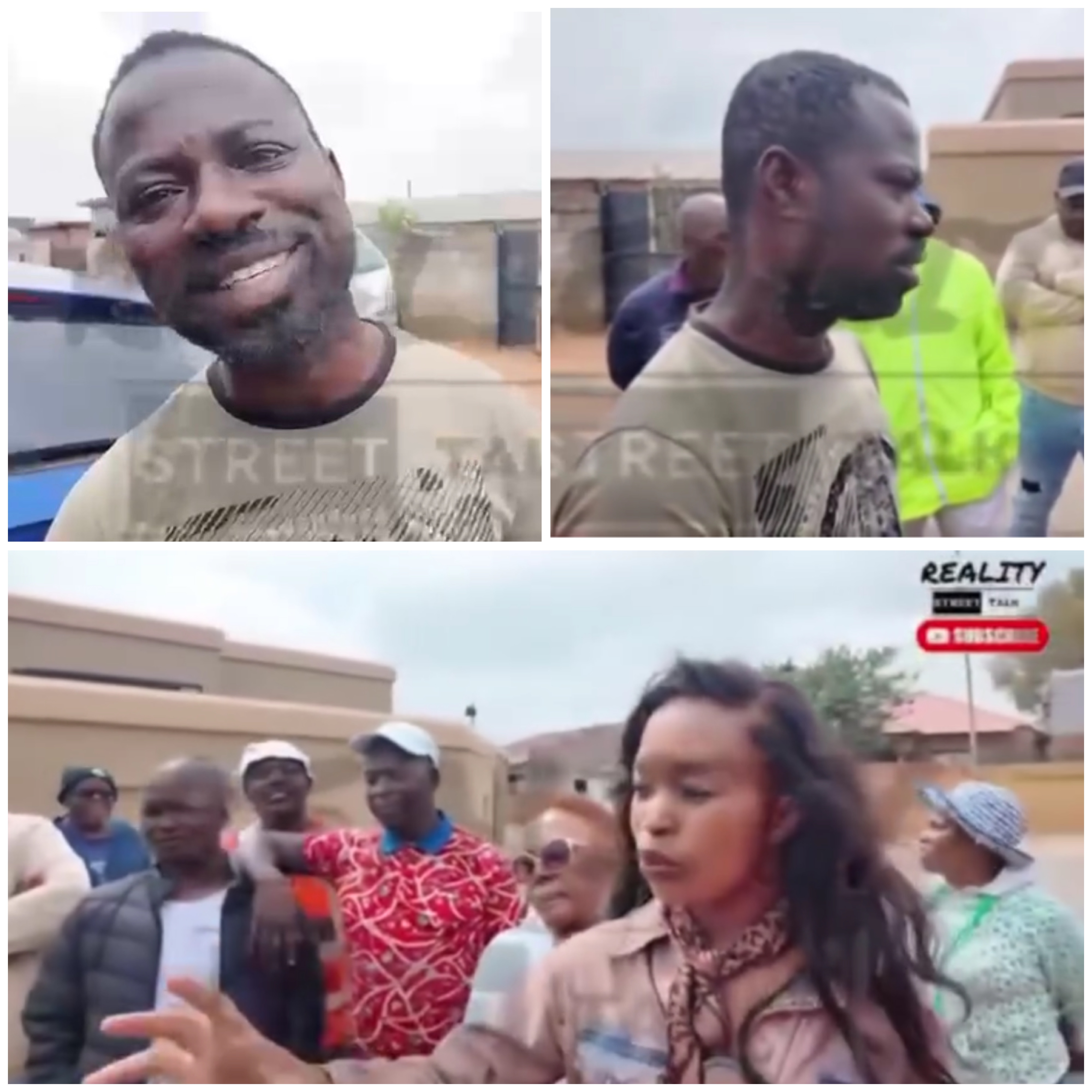 Collage image related to the xenophobic attack in South Africa.