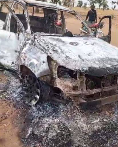 Image depicting the aftermath of the attack on a police patrol.