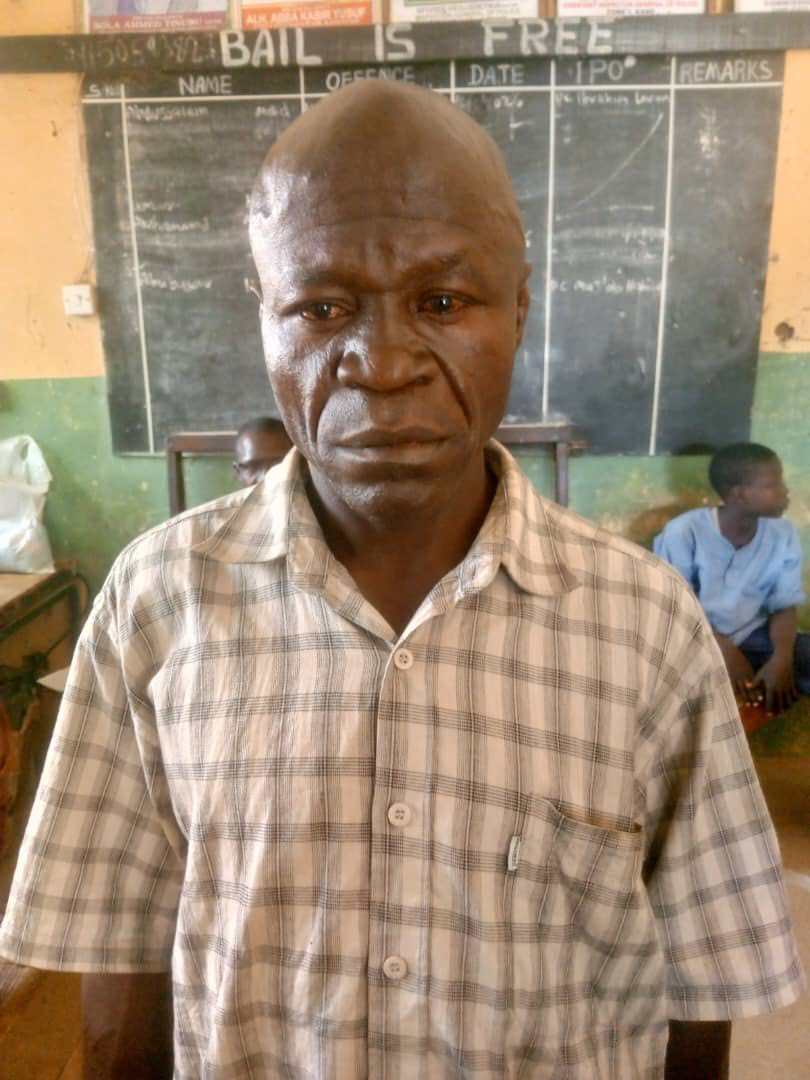 Image of the arrest of a fake FRSC officer in Kano