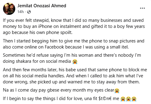 Nigerian woman shares her love story about gifting an iPhone
