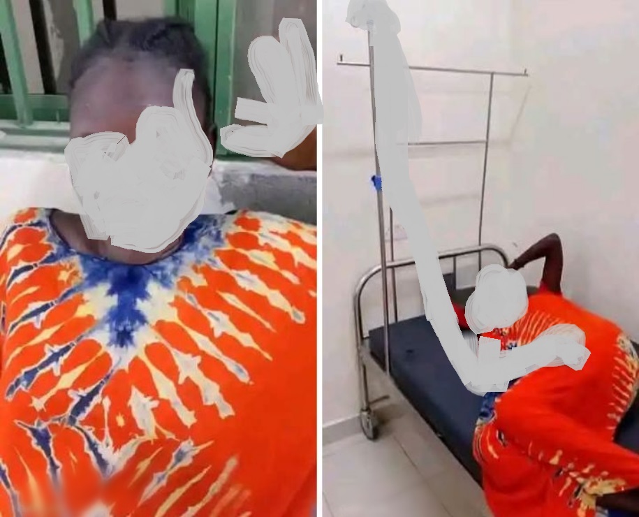 Scene of the incident where hot water was allegedly poured on the first wife