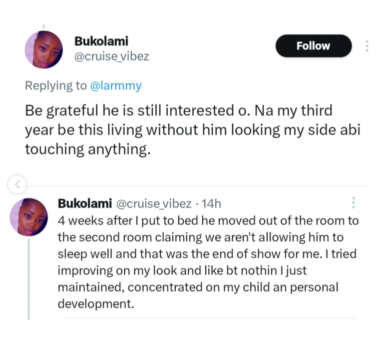 Further comments in online relationship conversation