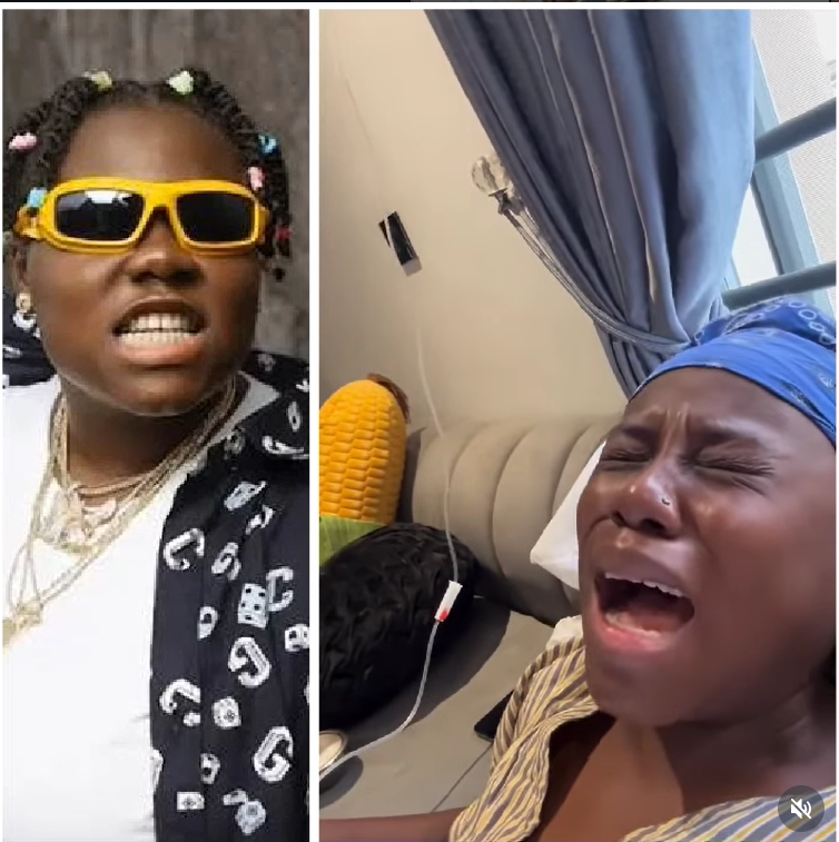 Teni the Entertainer reacting humorously to Super Eagles loss