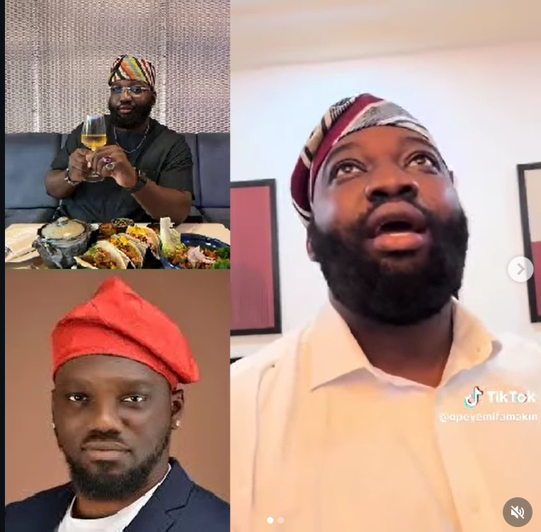 Food critic Opeyemi Famakin speaking in response to criticism by journalist David Hundeyin