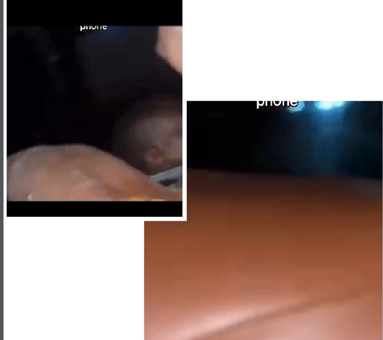 A viral video showcasing the moment a phone snatcher struggles while hanging from a car