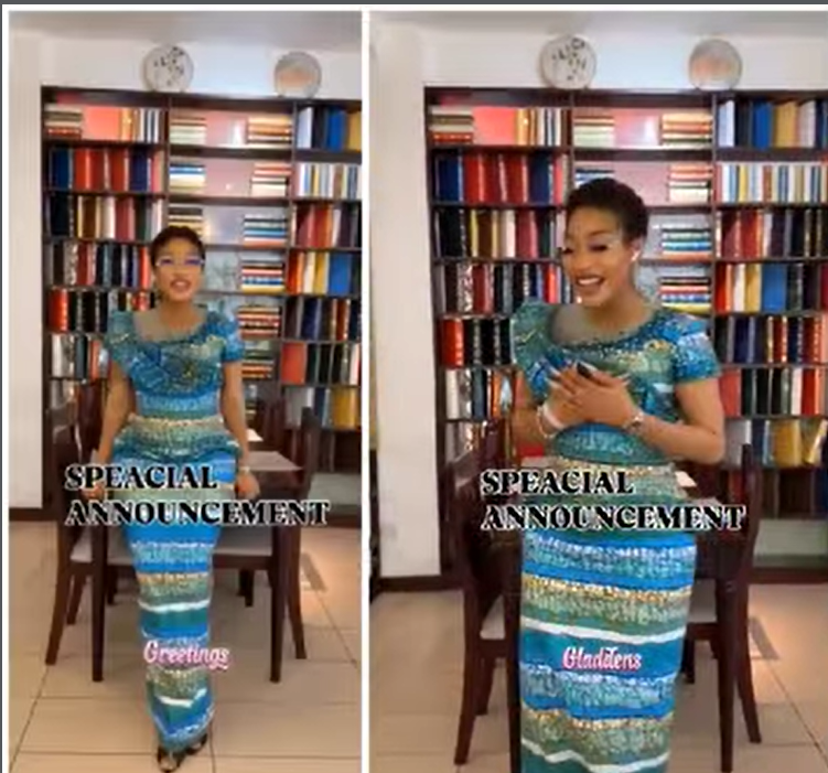 Tonto Dikeh announcing her new title