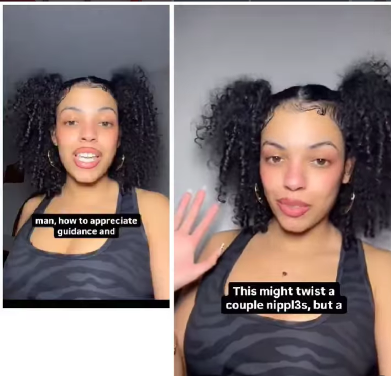 A woman sharing her views on relationships and the impact of not having a father figure