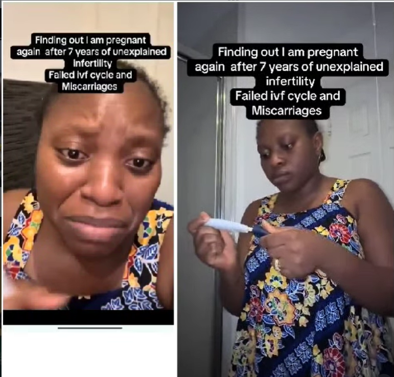 Woman reveals pregnancy news in an emotional video on her husband's birthday