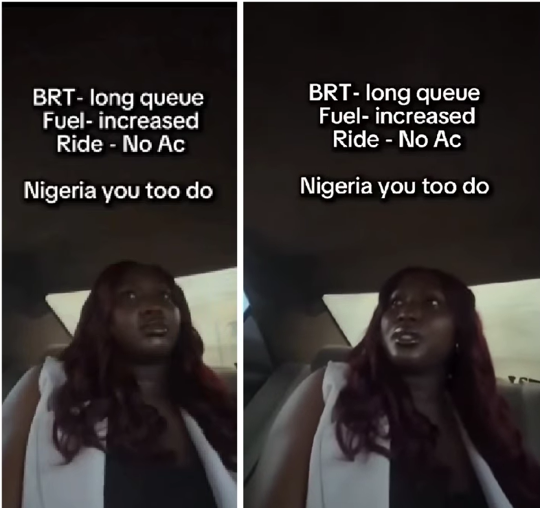 Darkskinned Ella expressing frustration about transportation issues in Lagos