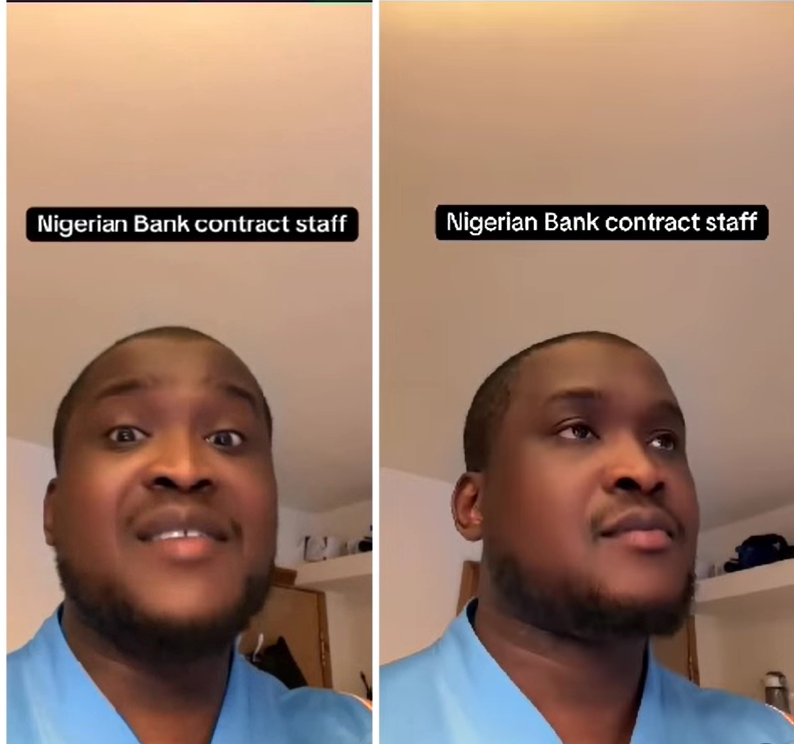 A man sharing his experience about working in the Nigerian banking sector