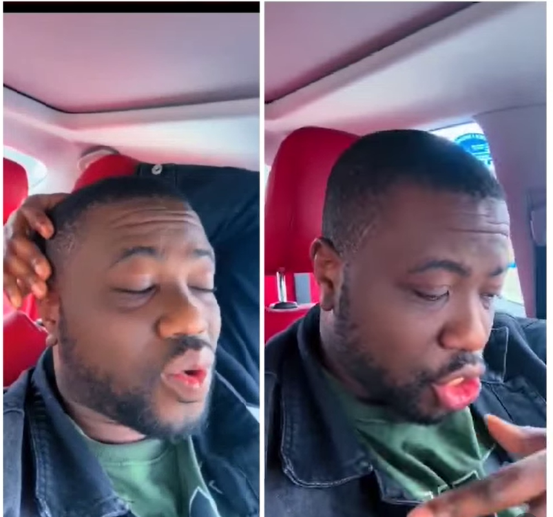 Screenshot of the man sharing his experience.