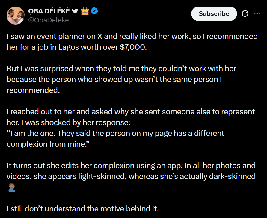 Illustration representing an online profile or social media post.