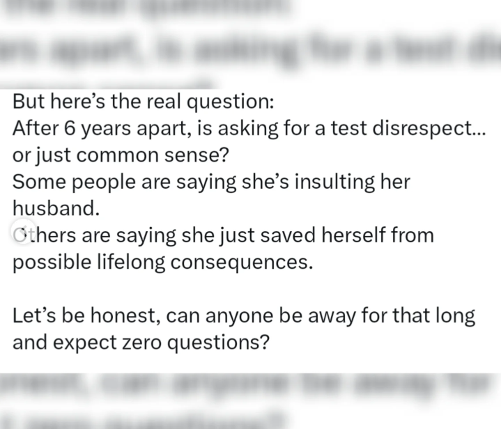 Another screenshot of the X post illustrating the couple's situation.