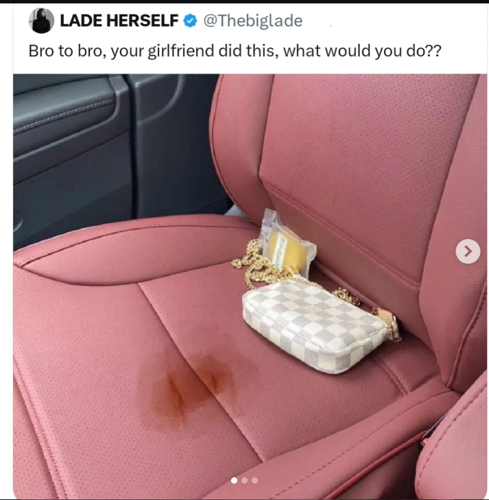 Screenshot of the X post detailing the user's experience.