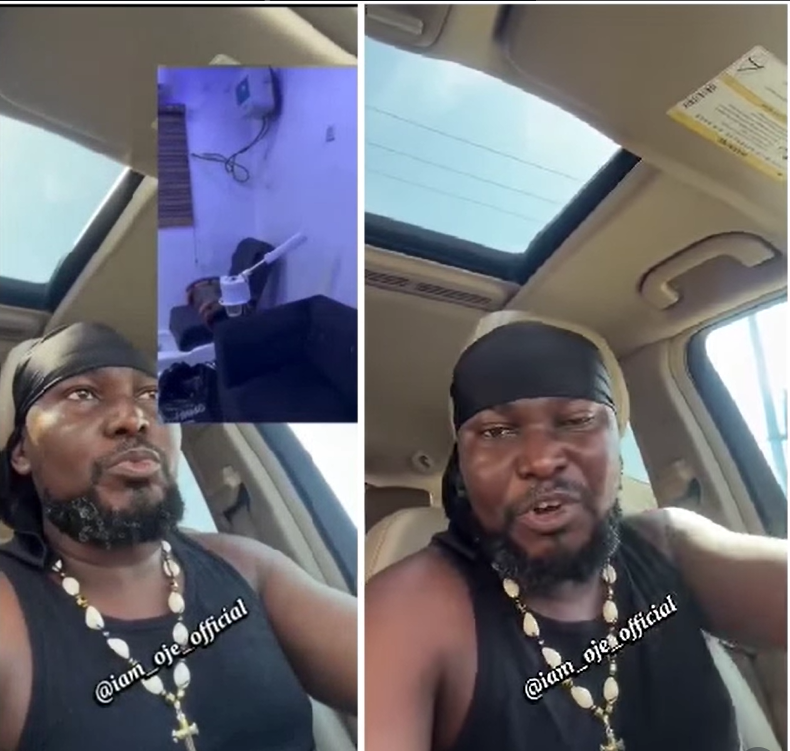 A screenshot of a video showing a man discussing business challenges related to power supply in Nigeria.