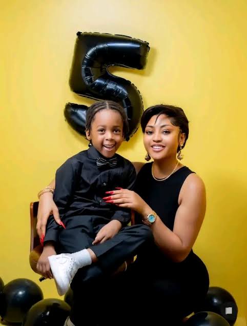 Regina Daniels expresses her pride and support for her son Munir in a video posted by his school.