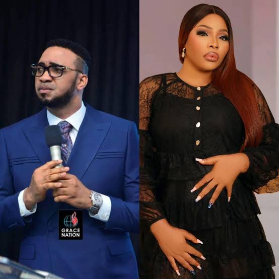 Pastor Chris Okafor during a church service