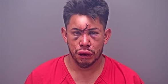 Image of a boy involved in a violent incident with his father.