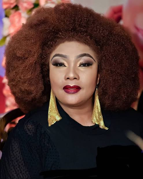 Eucharia Anunobi during her interview discussing her childhood struggles
