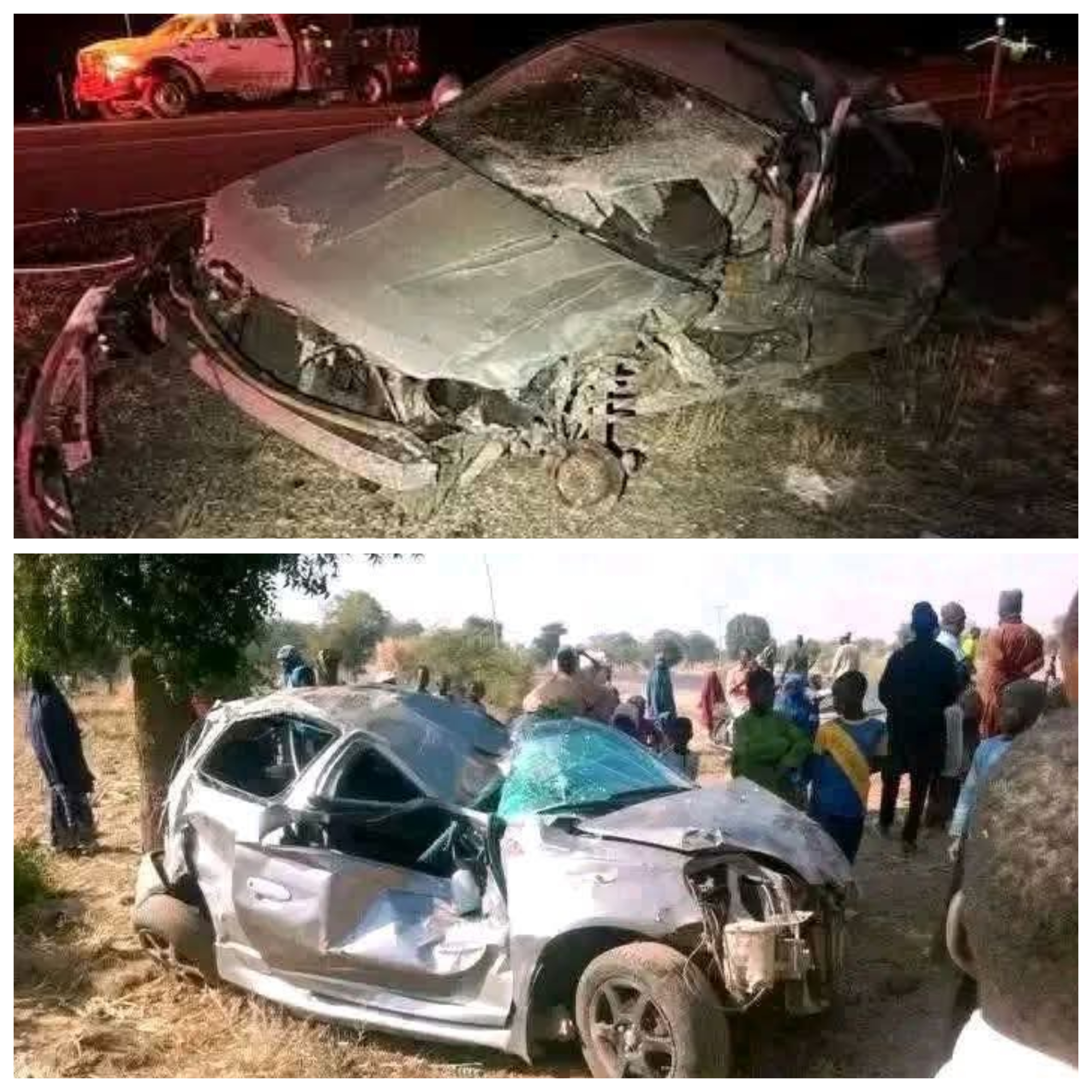 Scene of the tragic road accident in Katsina State.