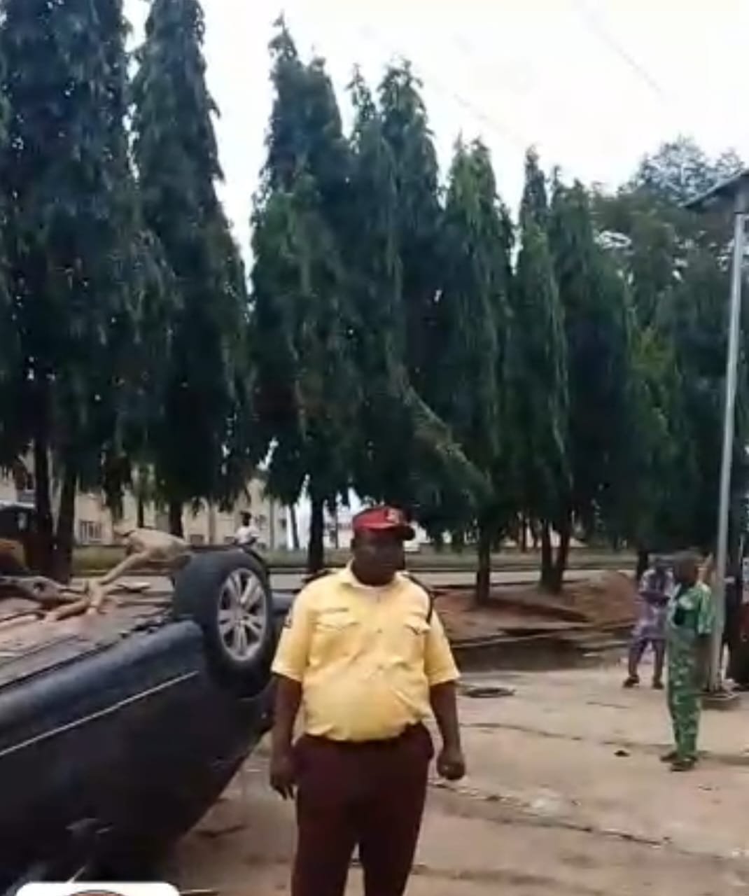 Another image showing the scene of the accident.